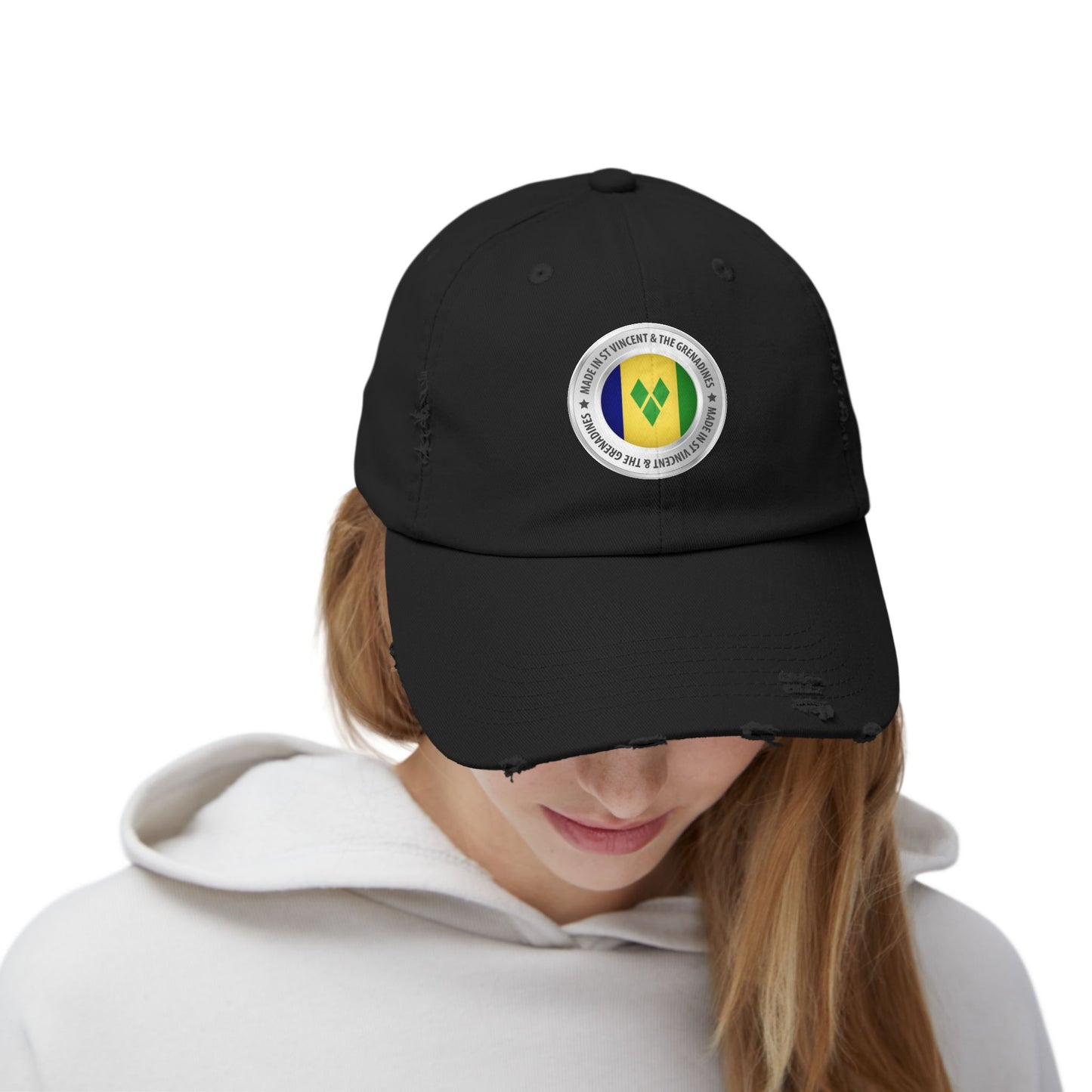 Saint Vincent and the Grenadines Unisex Distressed Cap