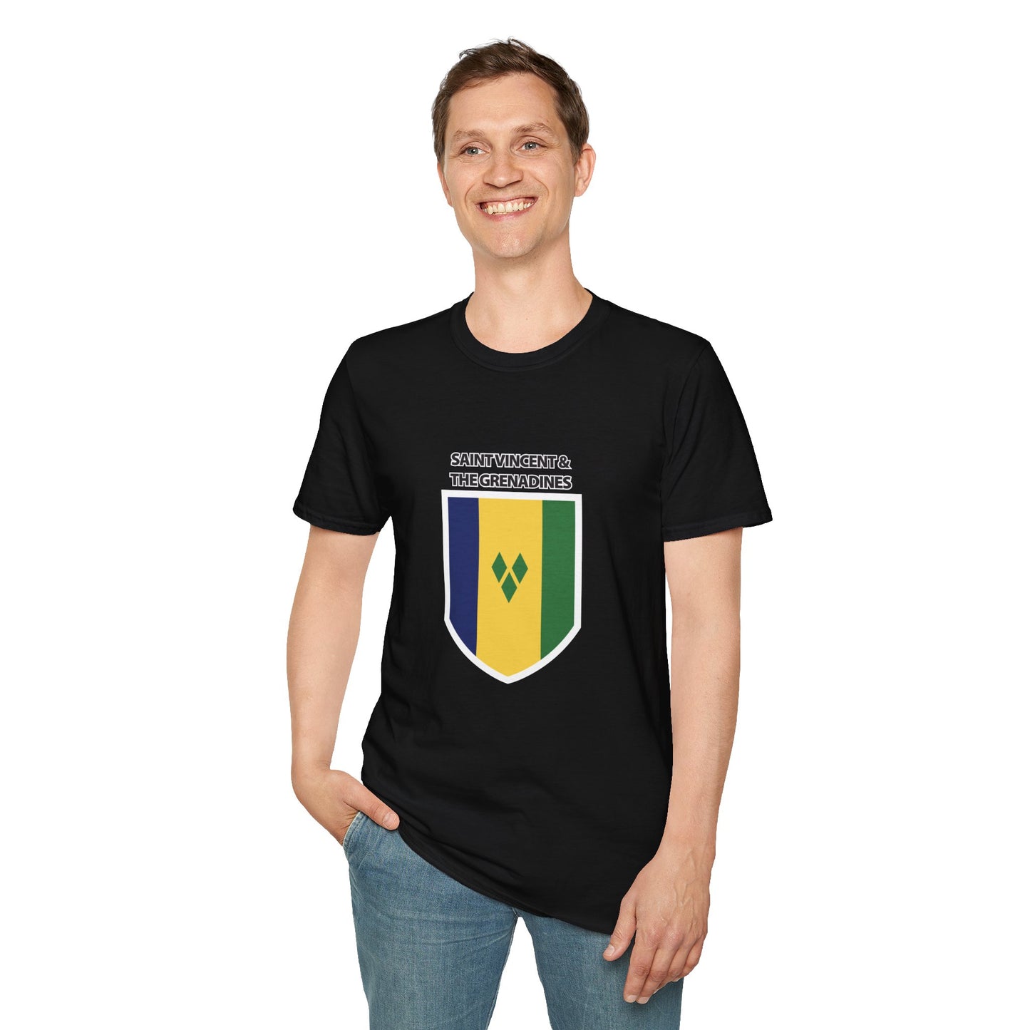 Saint Vincent and the Grenadines Flag Unisex Softstyle T-Shirt