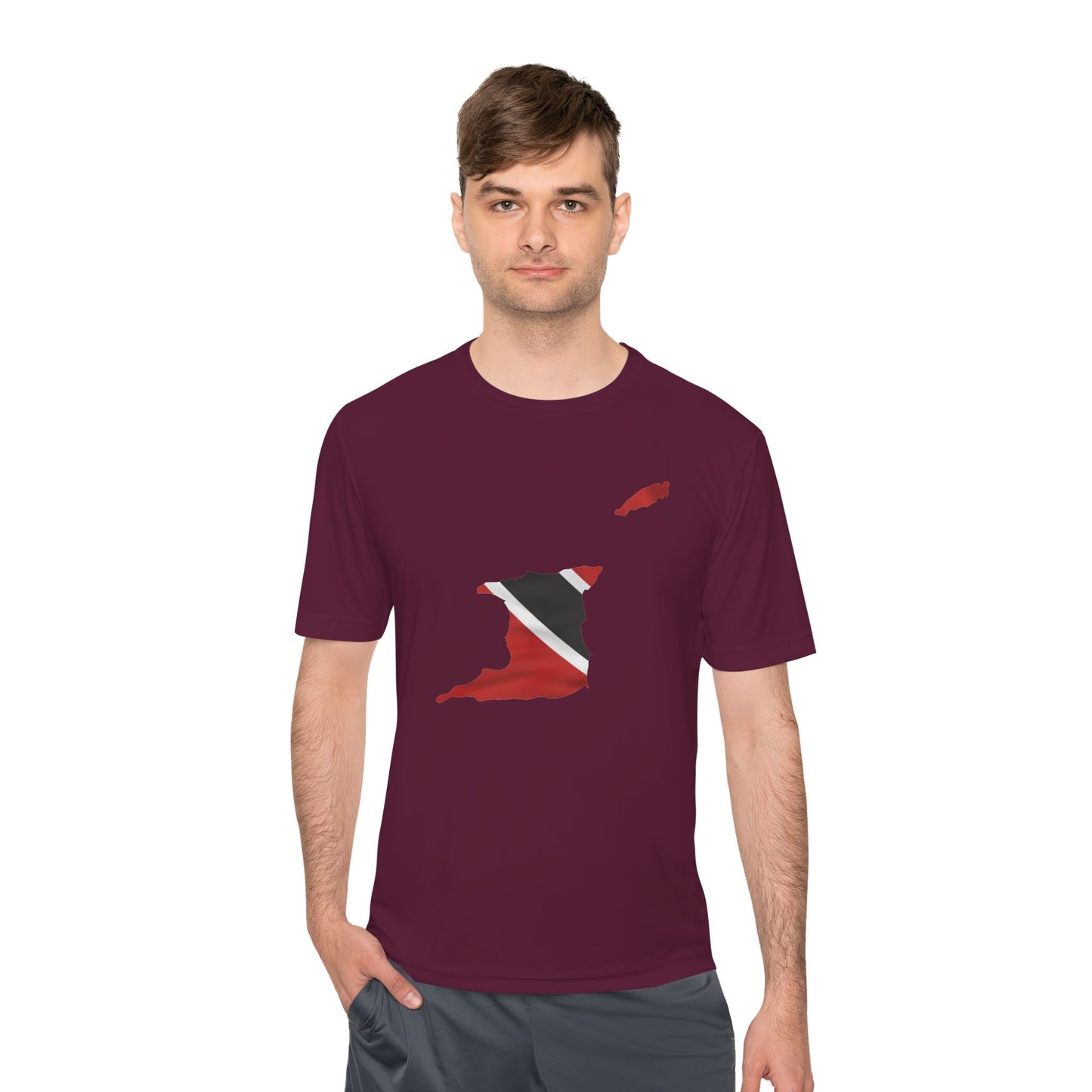 Trinidad and Tobago Map Unisex Moisture T-Shirt