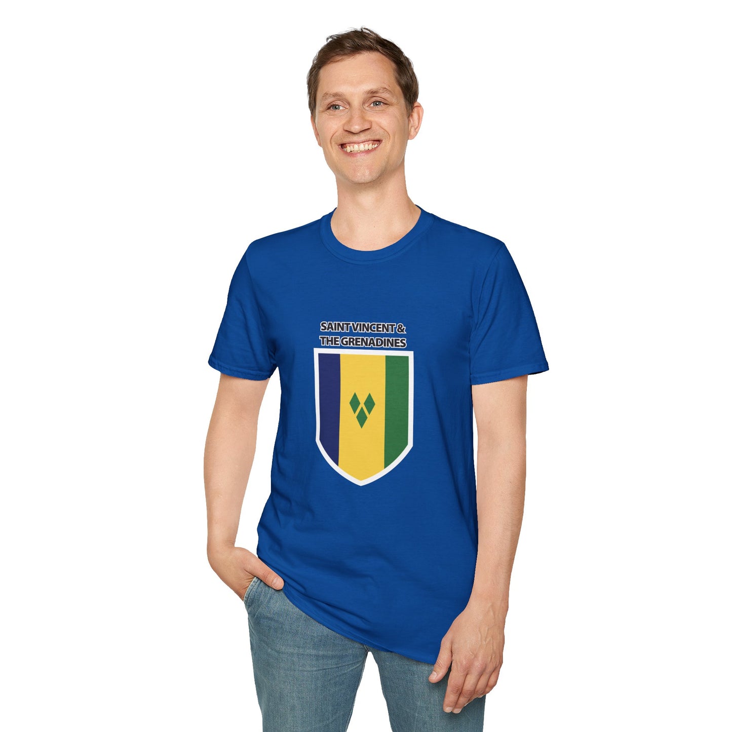 Saint Vincent and the Grenadines Flag Unisex Softstyle T-Shirt