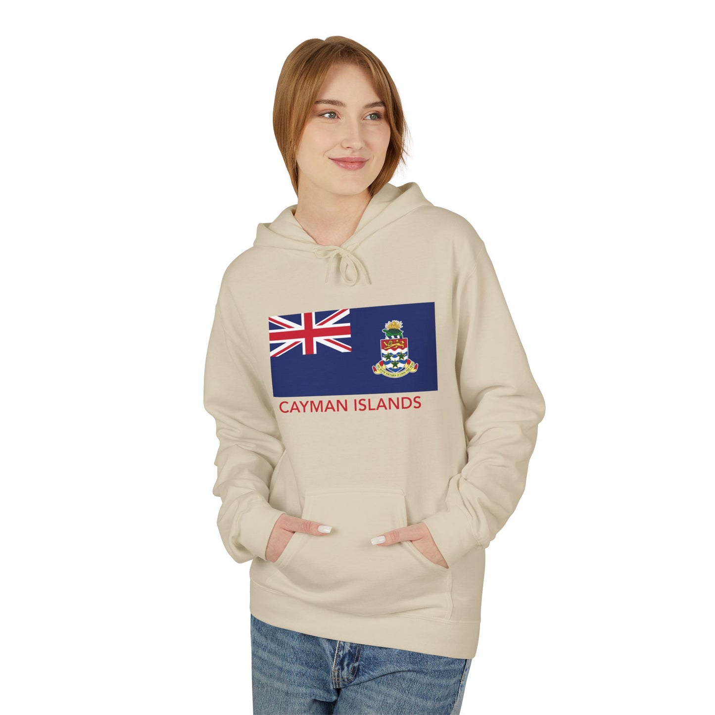 Cayman Island Flag Softstyle Fleece Hoodie