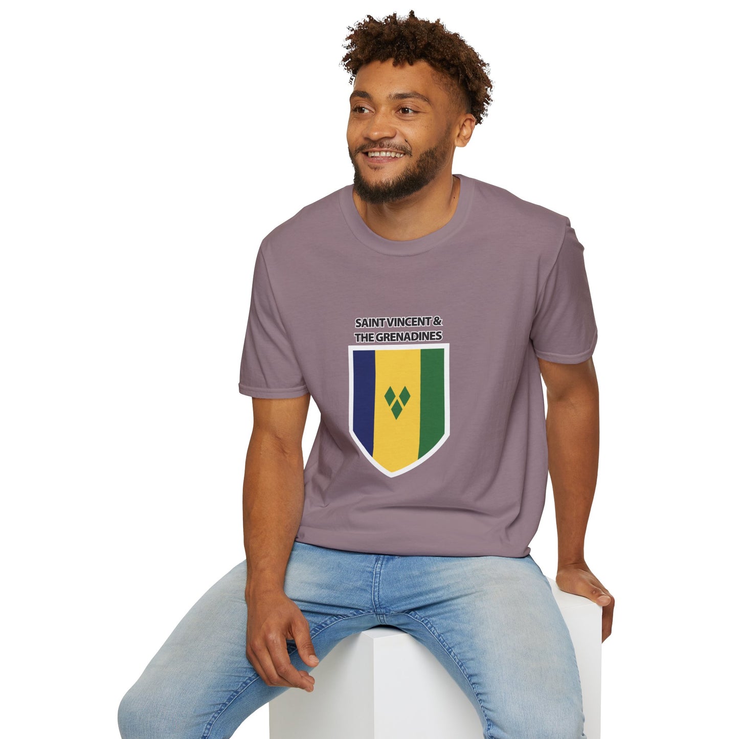 Saint Vincent and the Grenadines Flag Unisex Softstyle T-Shirt