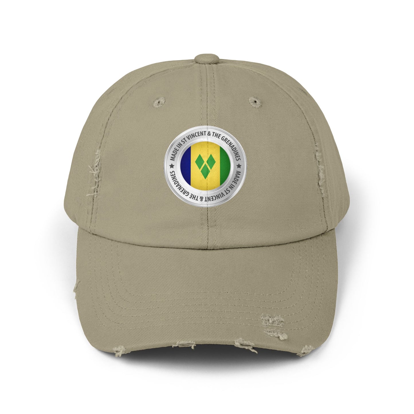 Saint Vincent and the Grenadines Unisex Distressed Cap