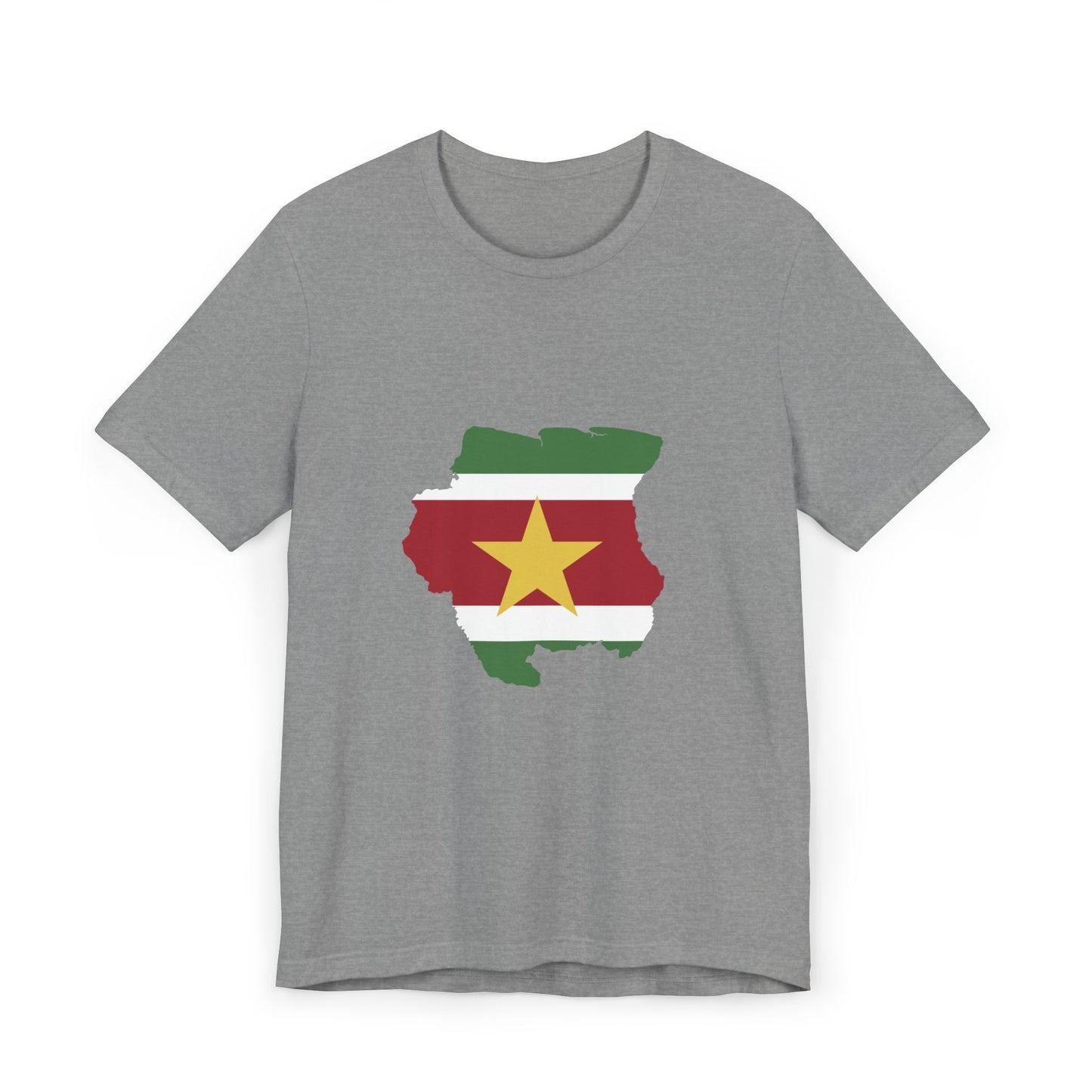 Suriname Map Flag Unisex Jersey T-Shirt