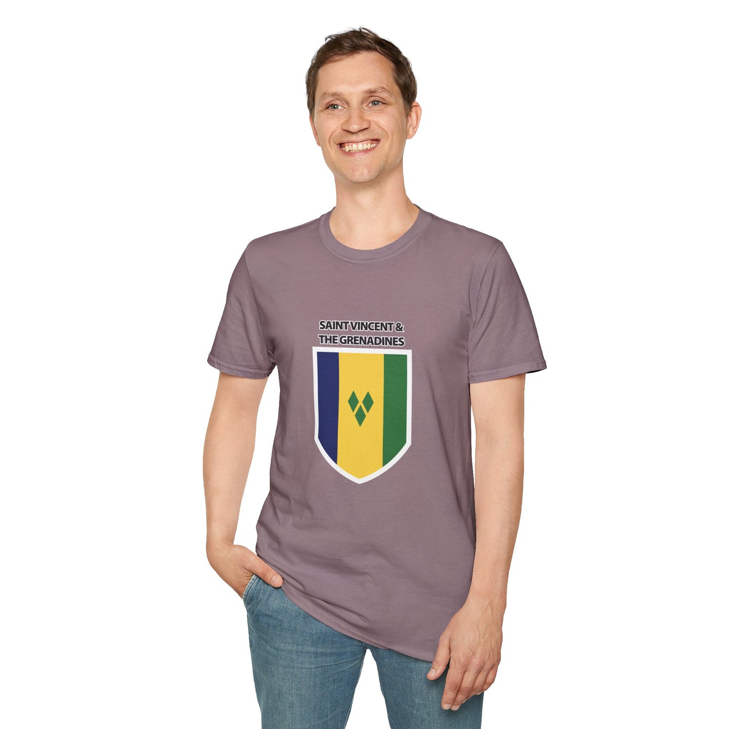 Saint Vincent and the Grenadines Flag Unisex Softstyle T-Shirt