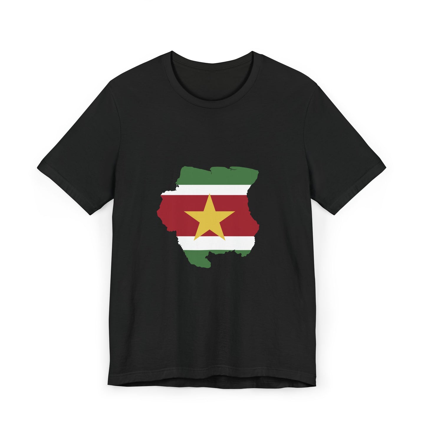 Suriname Map Flag Unisex Jersey T-Shirt