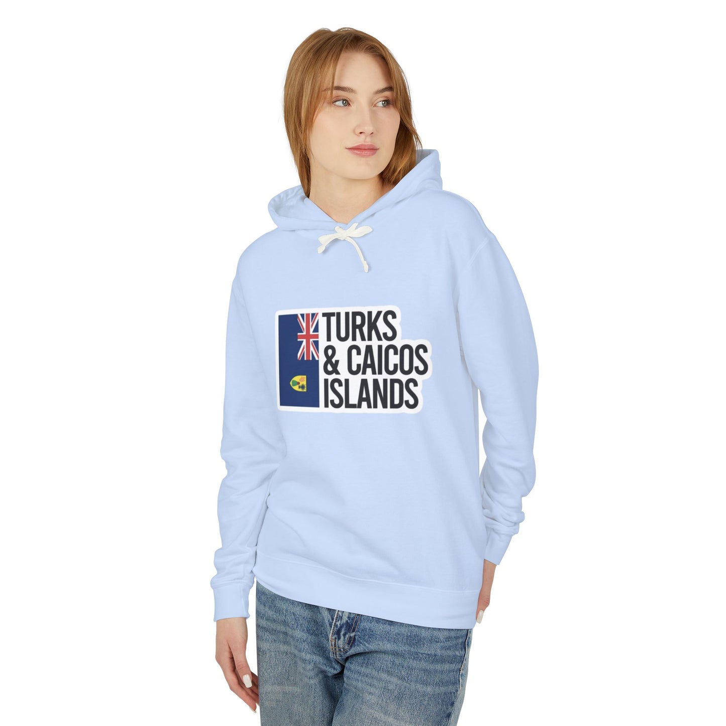 Turks and Caicos Islands Flag Hooded Sweatshirt