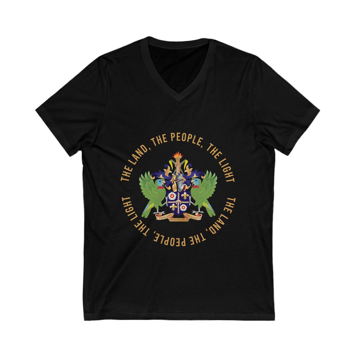 Saint Lucia Coat of Arm T shirt