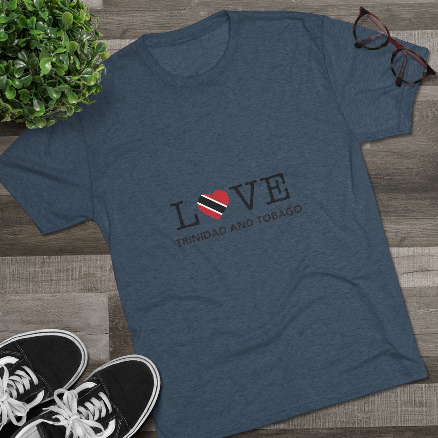 Trinidad and Tobago Heart Shaped Flag T-Shirt