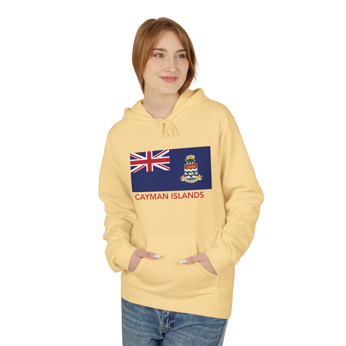 Cayman Island Flag Softstyle Fleece Hoodie