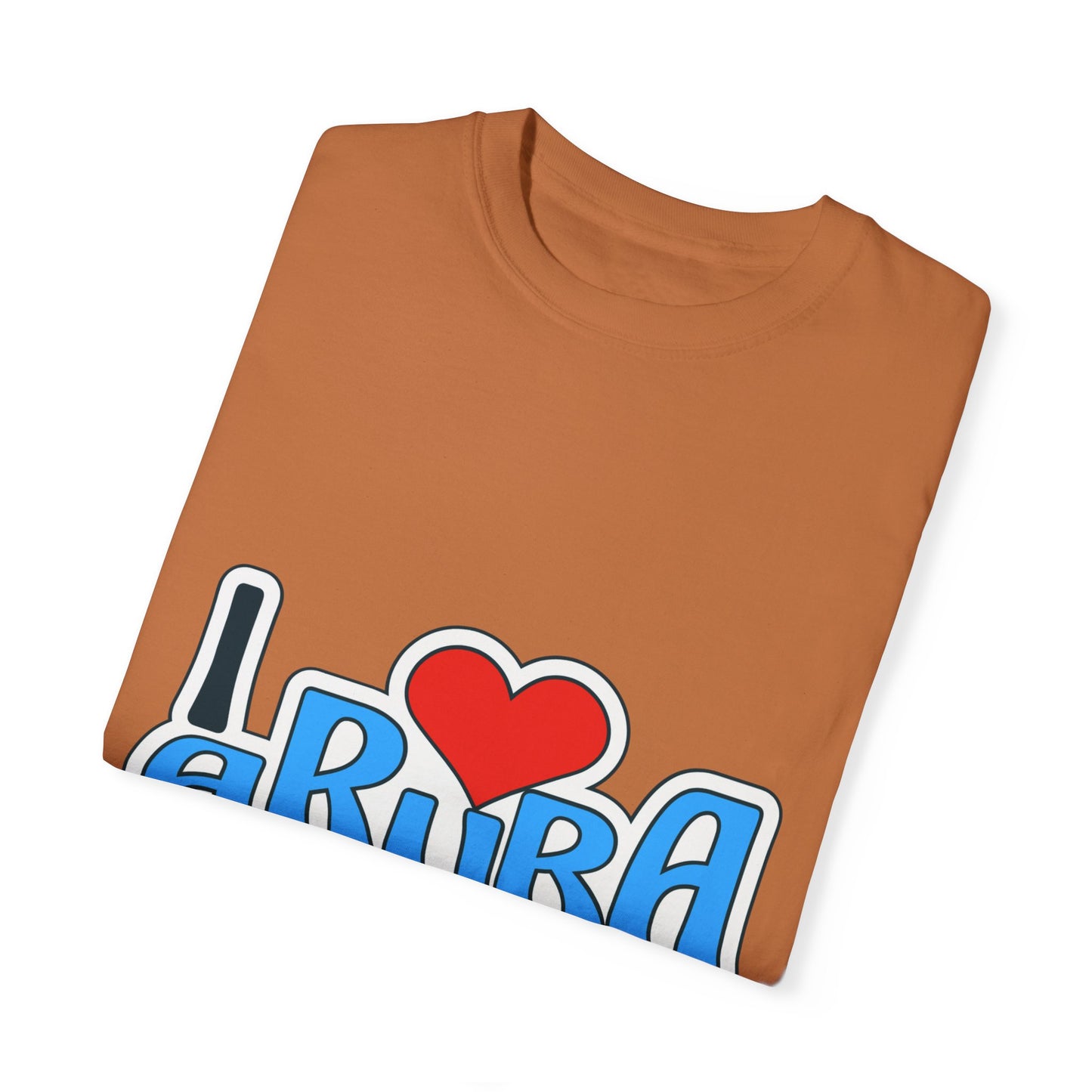 I Love Aruba Unisex Garment-Dyed T-Shirt