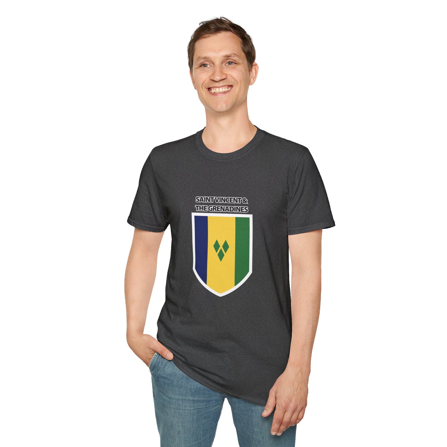 Saint Vincent and the Grenadines Flag Unisex Softstyle T-Shirt