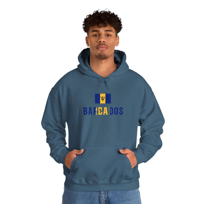 Barbados Flag Hooded Sweatshirt
