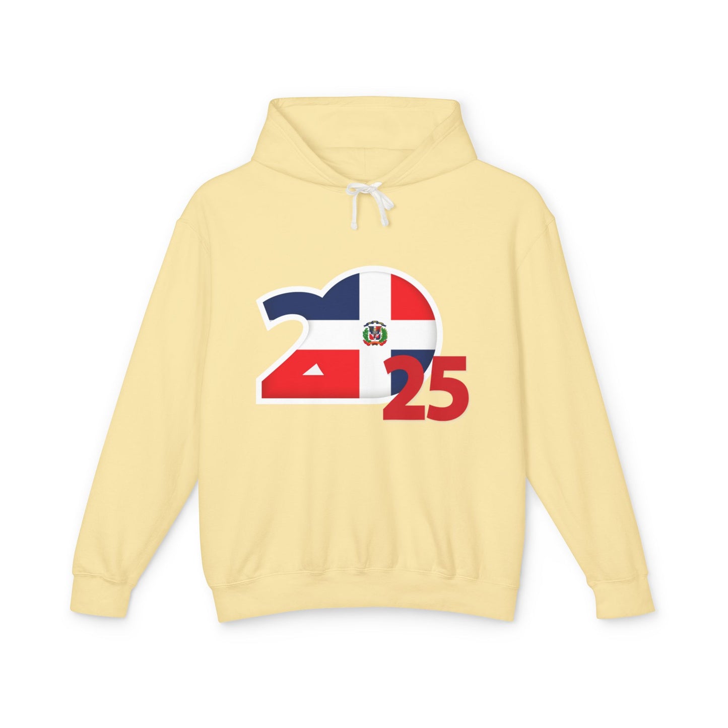 Dominican Republic 2025 Unisex Lightweight Hooded Sweatshirt