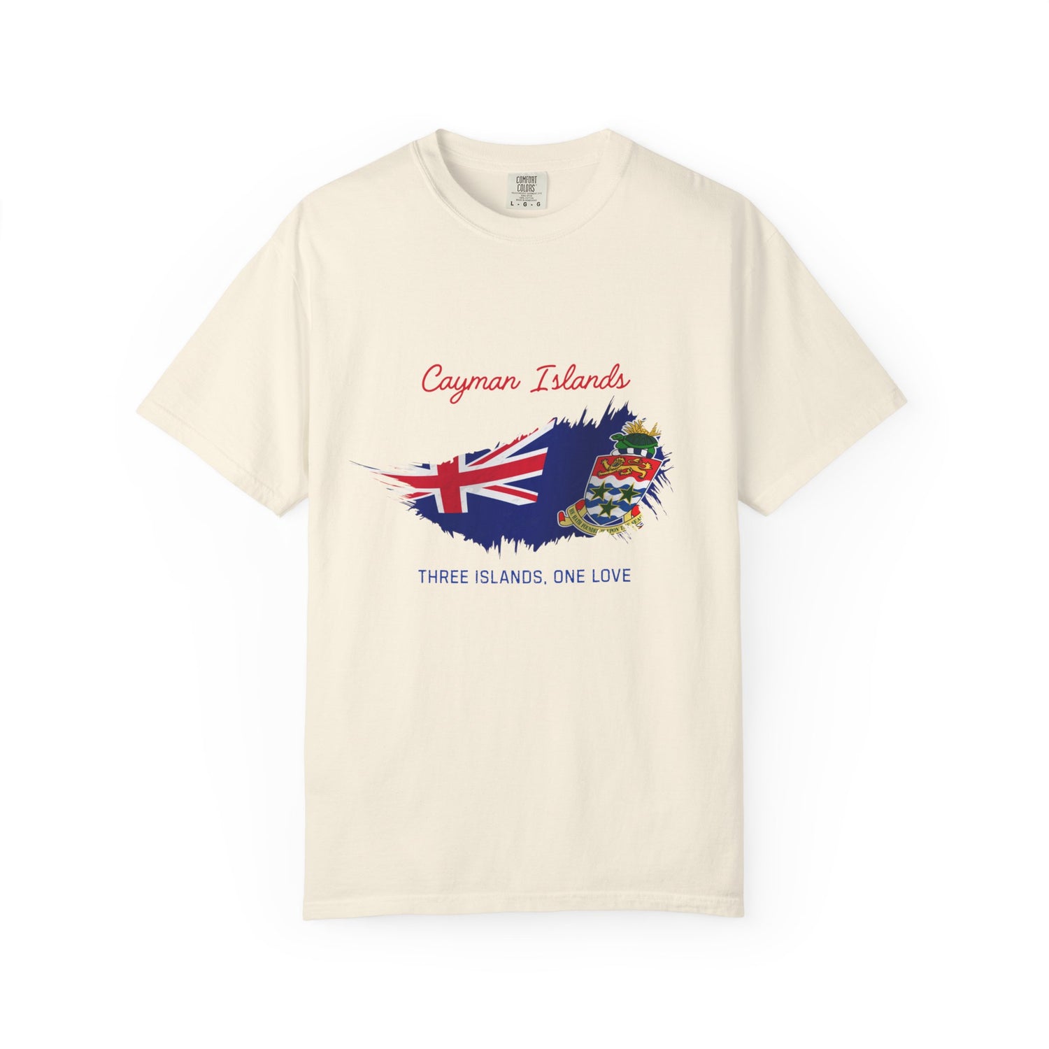 Cayman Islands Graphic Tee - Unisex Garment-Dyed Shirt, Casual Wear, Beach Outfit, Travel Souvenir, Summer Style, Unique Gift