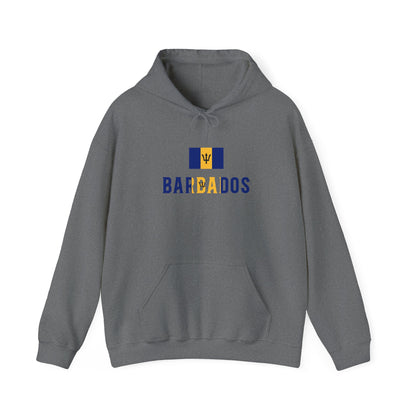 Barbados Flag Hooded Sweatshirt