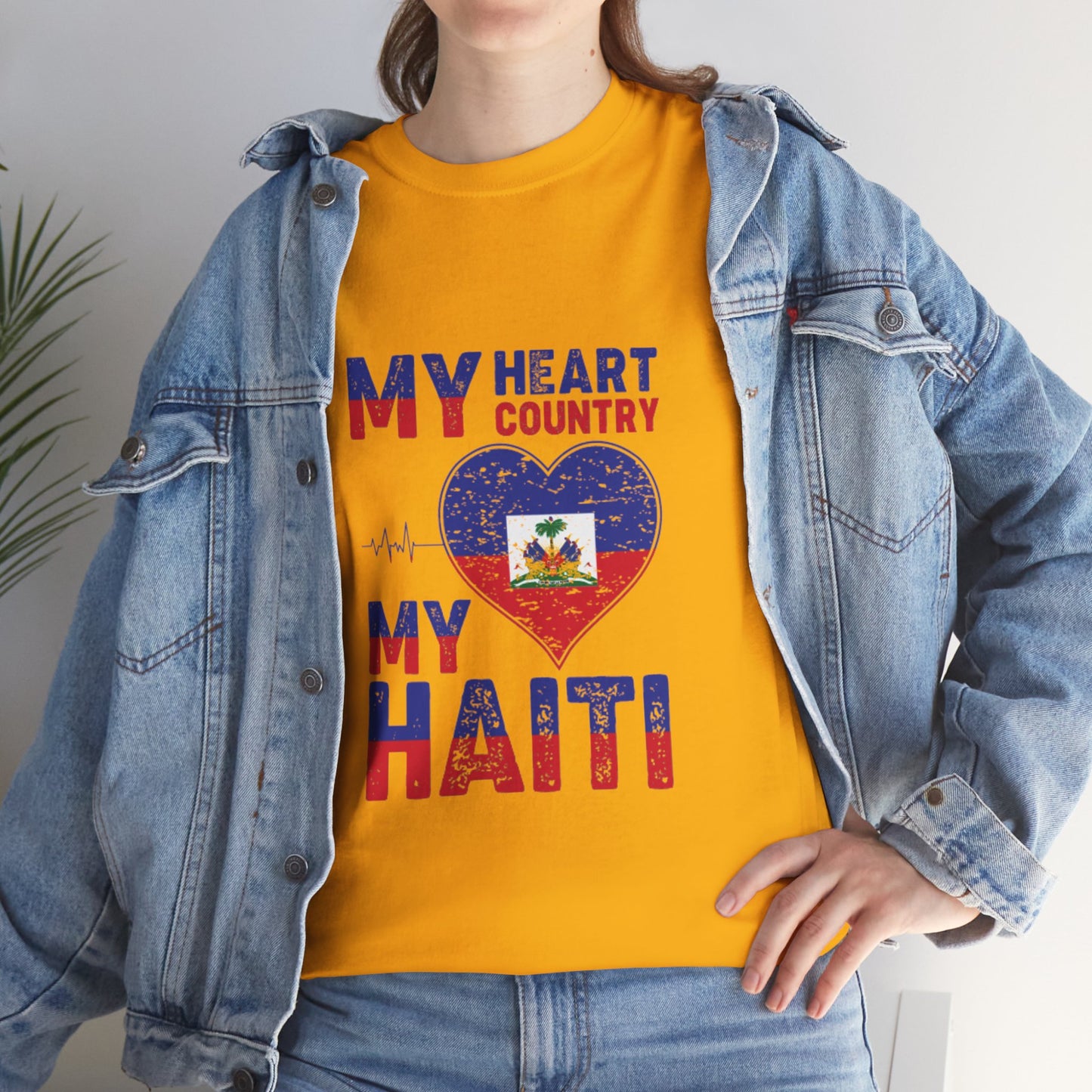 Mijn hart, mijn Haïti-liefde Klassiek T-shirt 