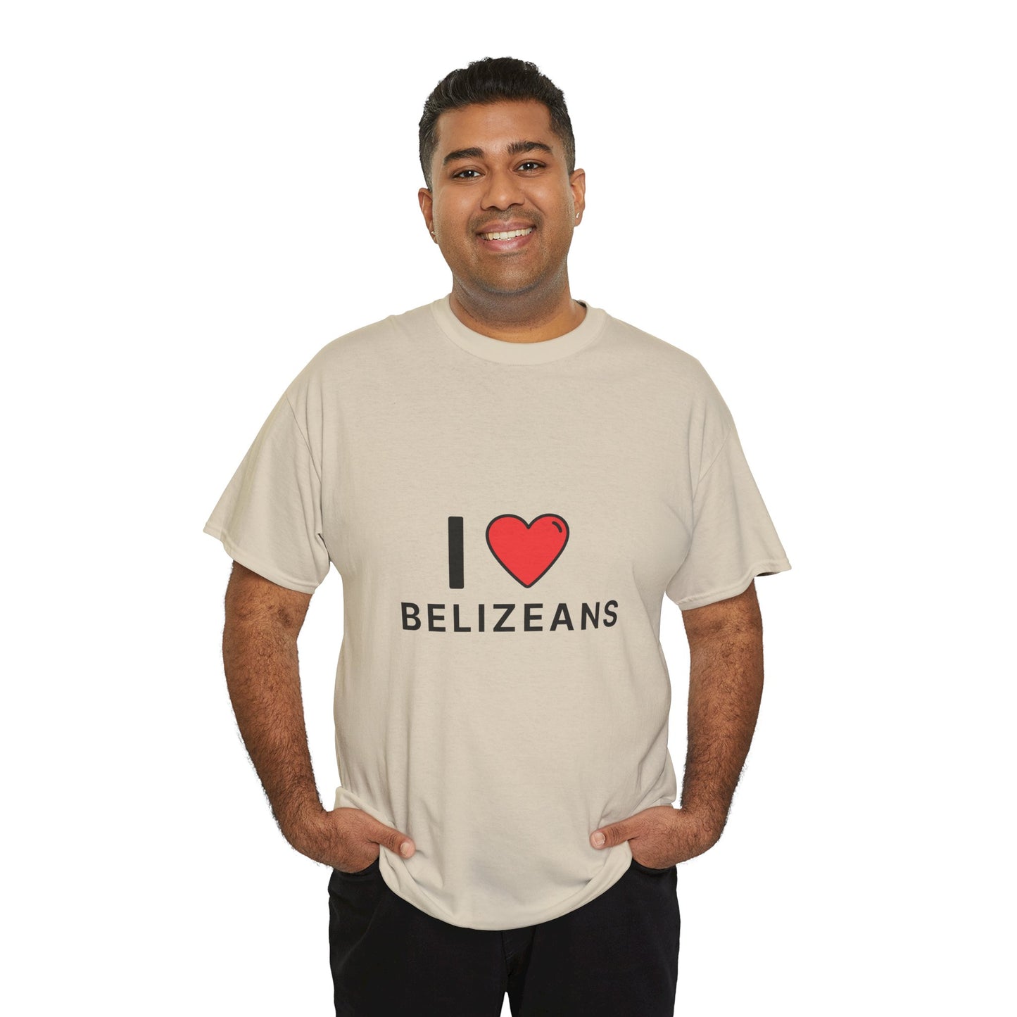 I Love Belizeans  Cotton T shirt