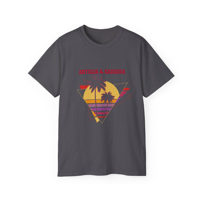 Antigua & Barbuda Vintage Graphic | Unisex Ultra Cotton T-Shirt | Retro Summer Style