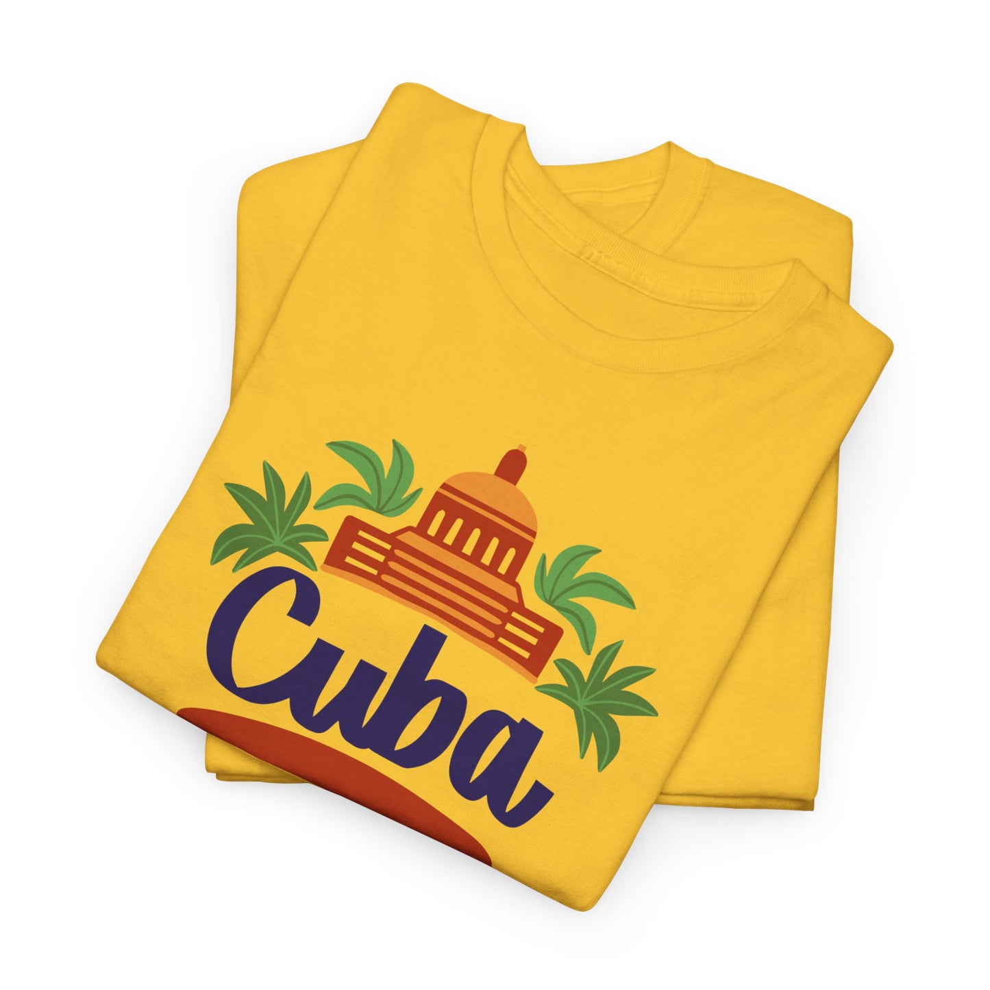 Unisex Zware Cuba Katoenen T-shirt
