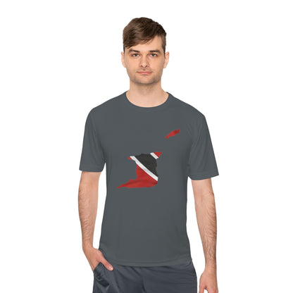 Trinidad and Tobago Map Unisex Moisture T-Shirt