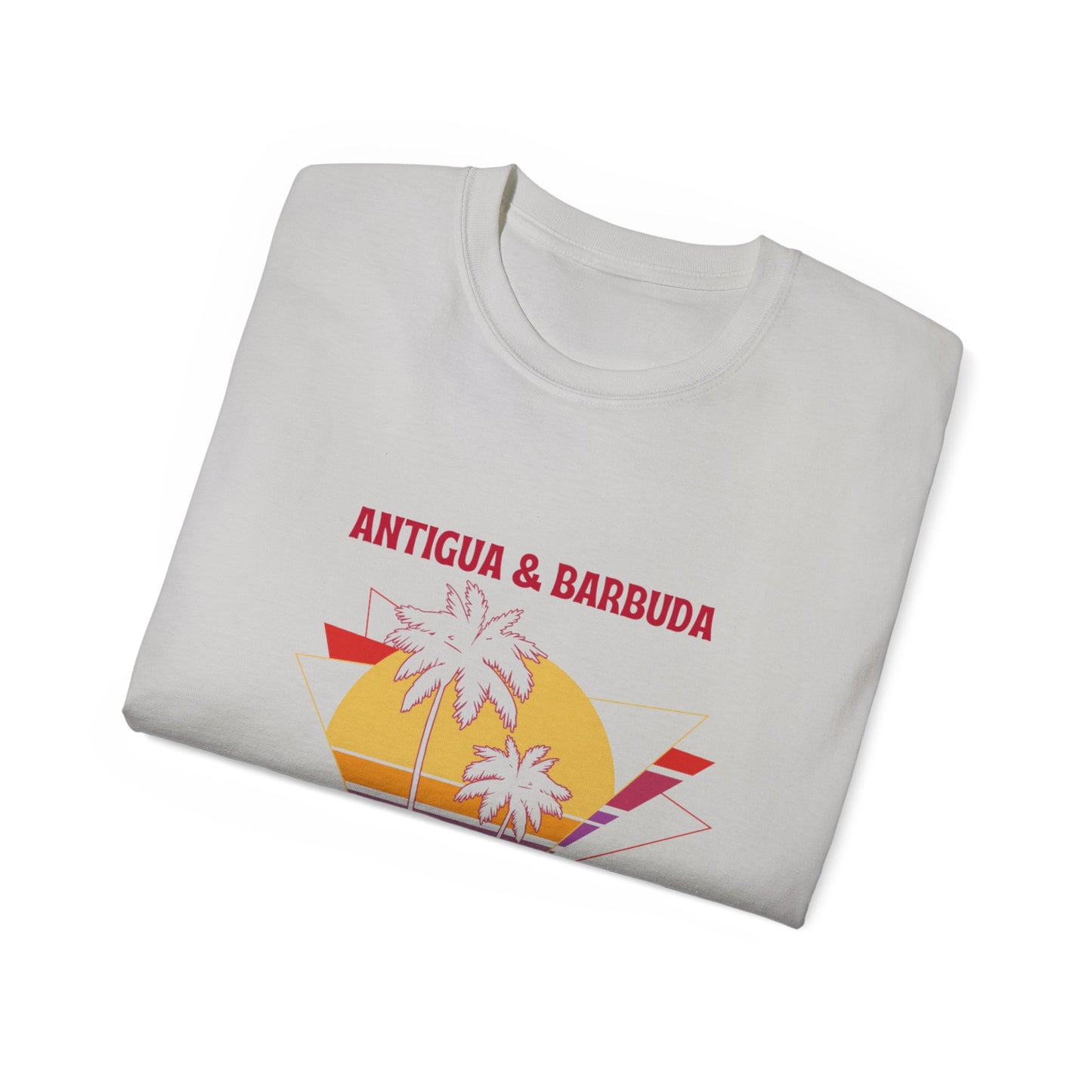 Antigua & Barbuda Vintage Graphic | Unisex Ultra Cotton T-Shirt | Retro Summer Style