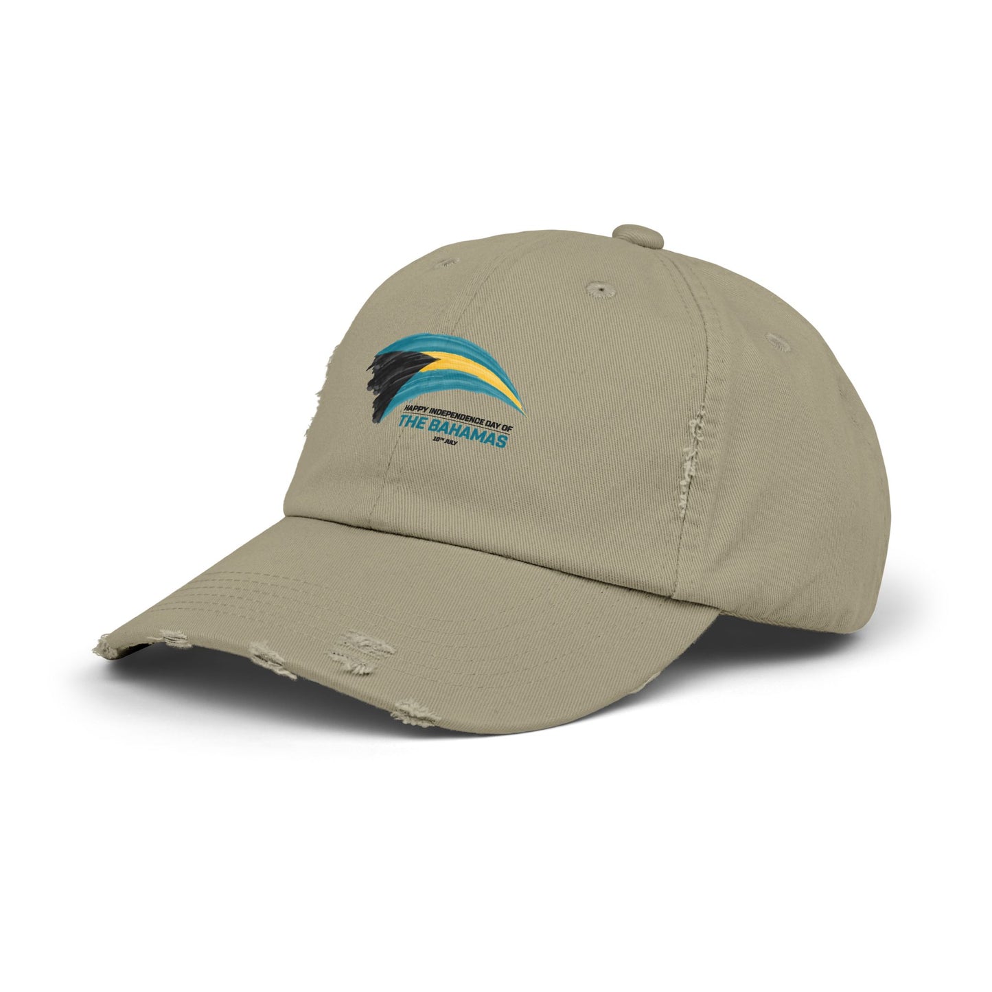 Bahamas Flag Cap Distressed Cap