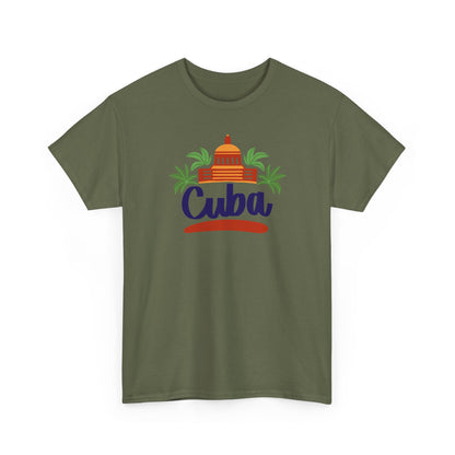Unisex Zware Cuba Katoenen T-shirt