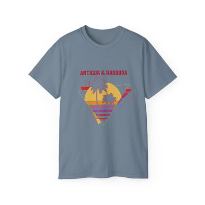 Antigua & Barbuda Vintage Graphic | Unisex Ultra Cotton T-Shirt | Retro Summer Style