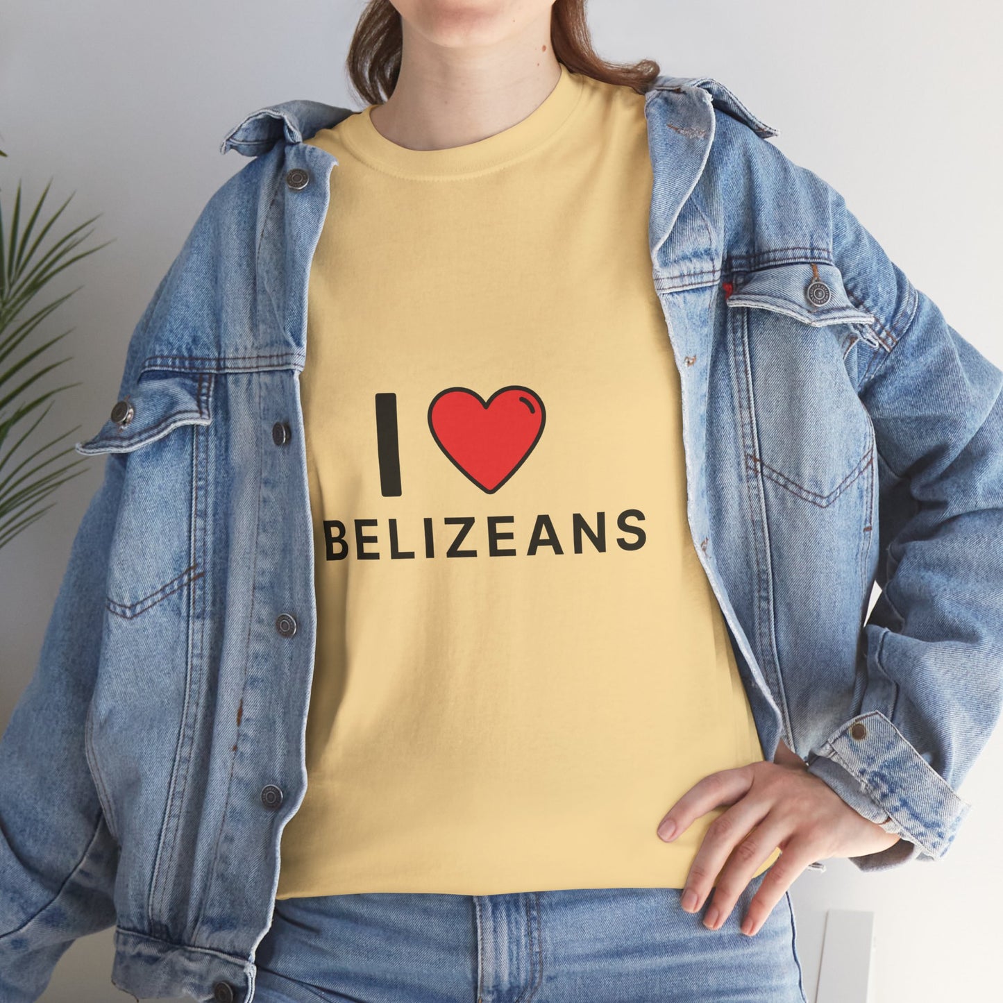 I Love Belizeans  Cotton T shirt