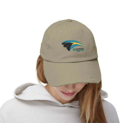 Bahamas Flag Cap Distressed Cap