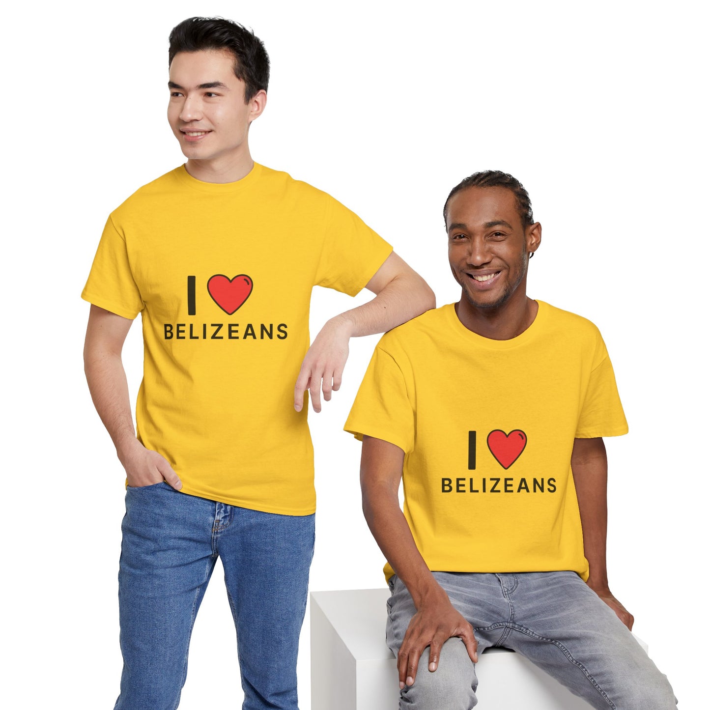 I Love Belizeans  Cotton T shirt