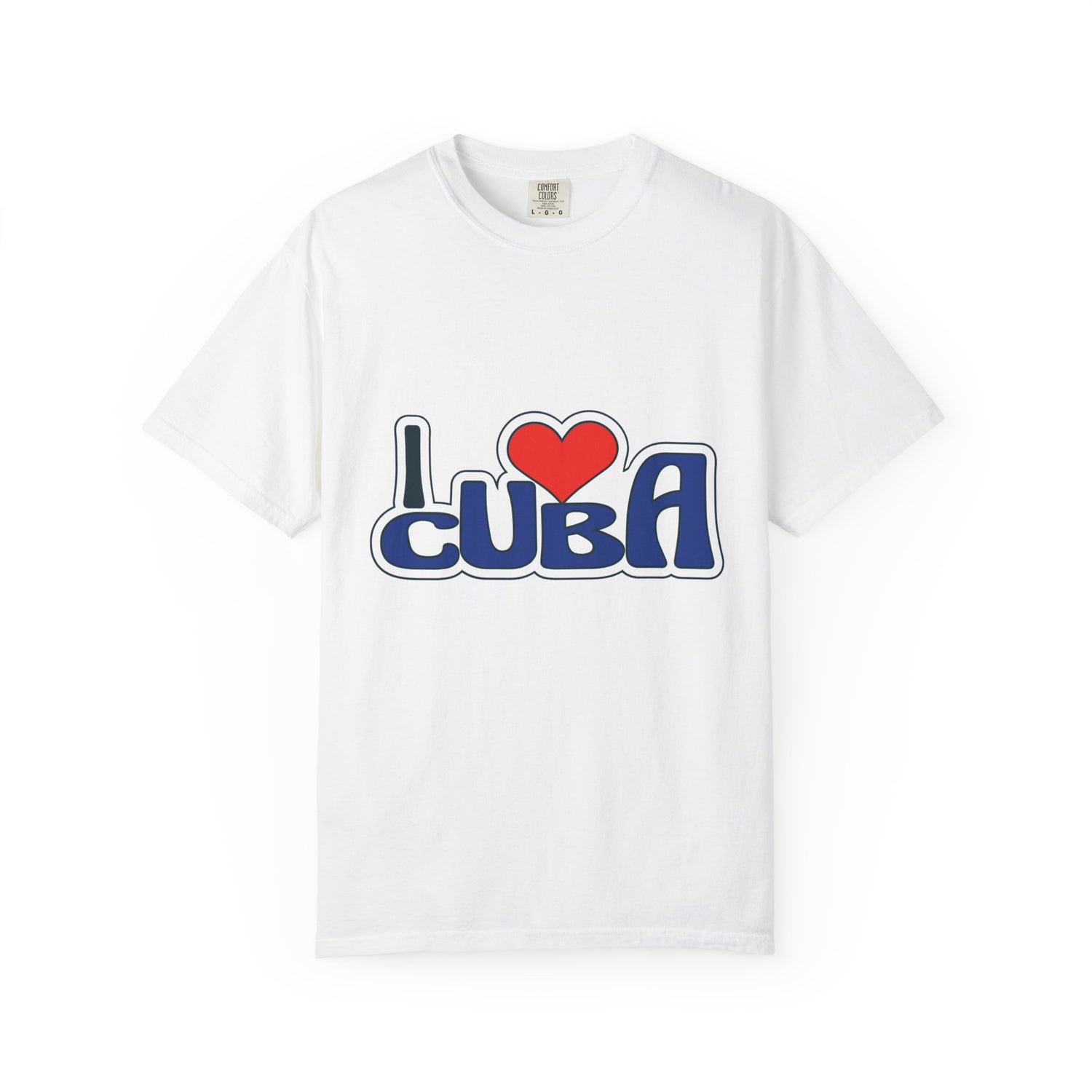 I Love Cuba Unisex Garment-Dyed T-Shirt - Perfect for Travelers and Souvenir Lovers