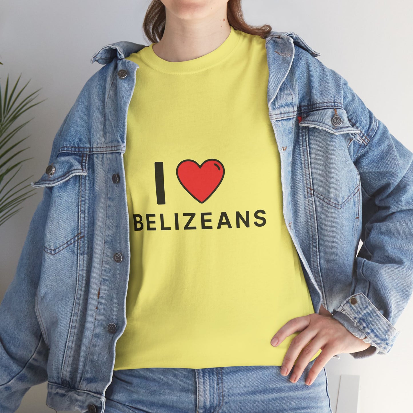 I Love Belizeans  Cotton T shirt