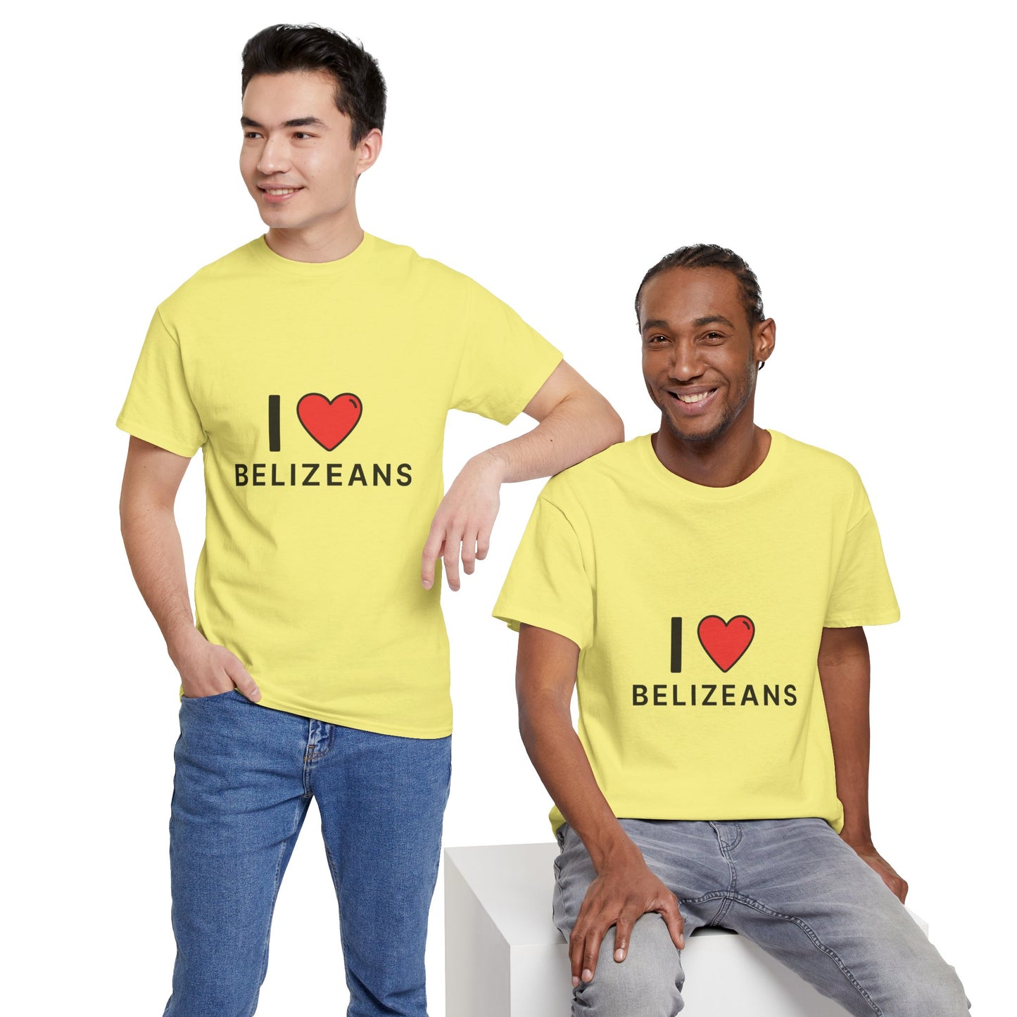 I Love Belizeans  Cotton T shirt
