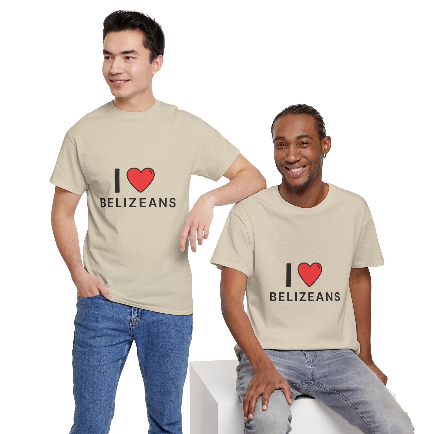 I Love Belizeans  Cotton T shirt