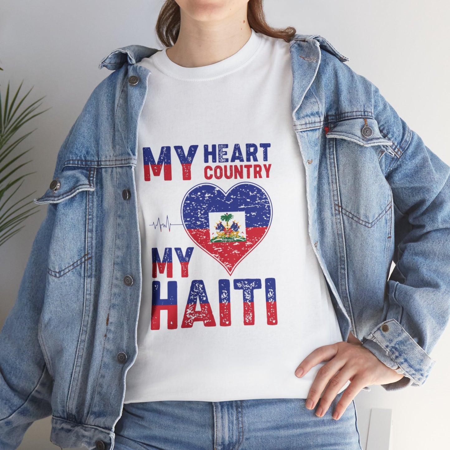 Mijn hart, mijn Haïti-liefde Klassiek T-shirt 