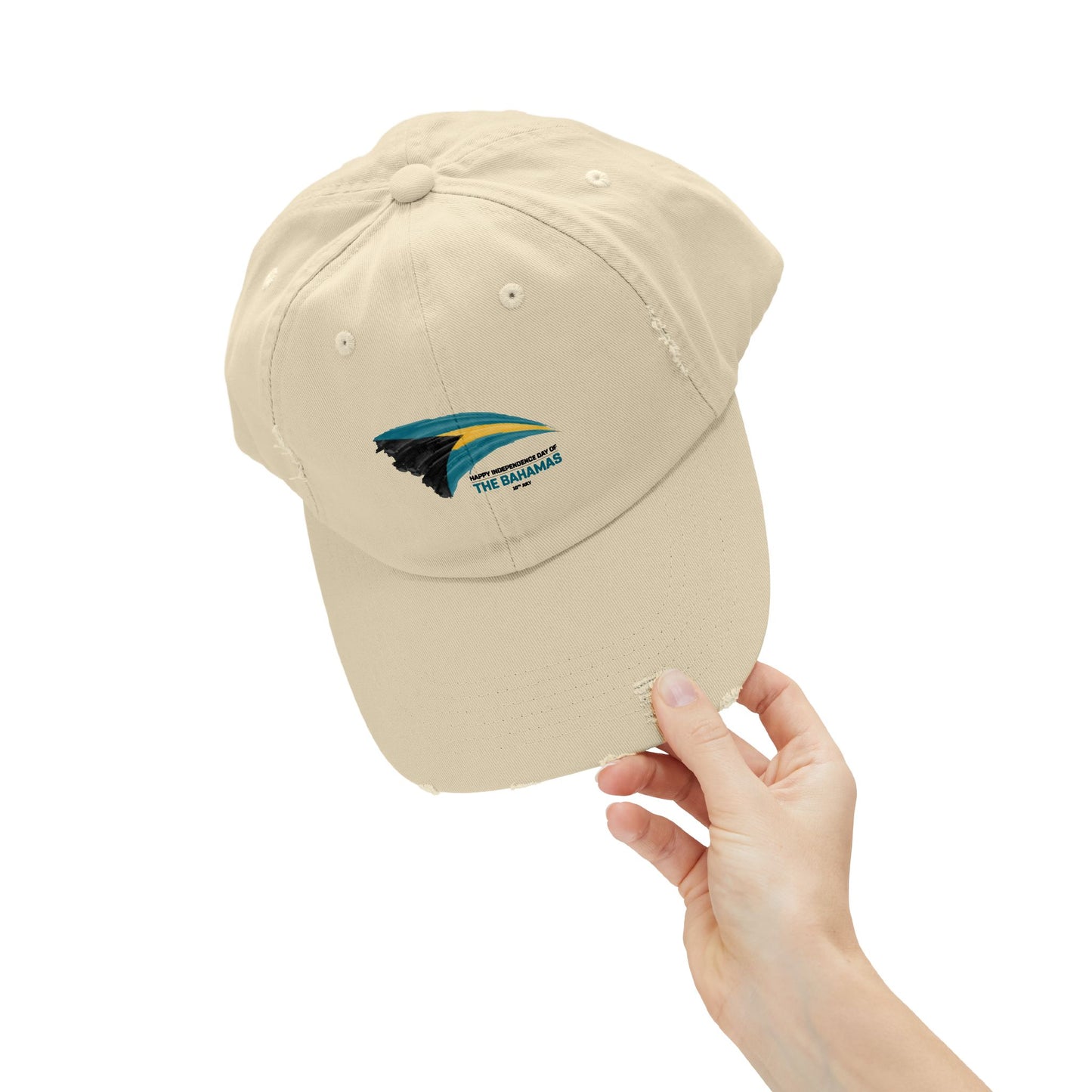 Bahamas Flag Cap Distressed Cap