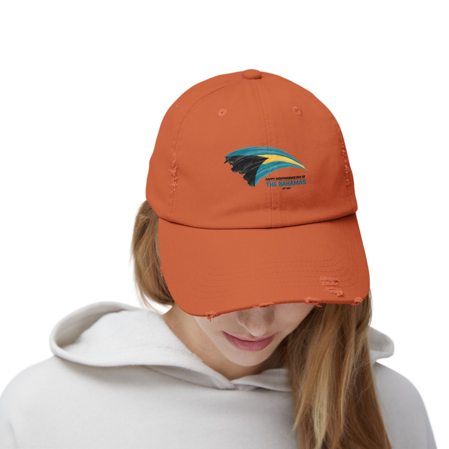 Bahamas Flag Cap Distressed Cap