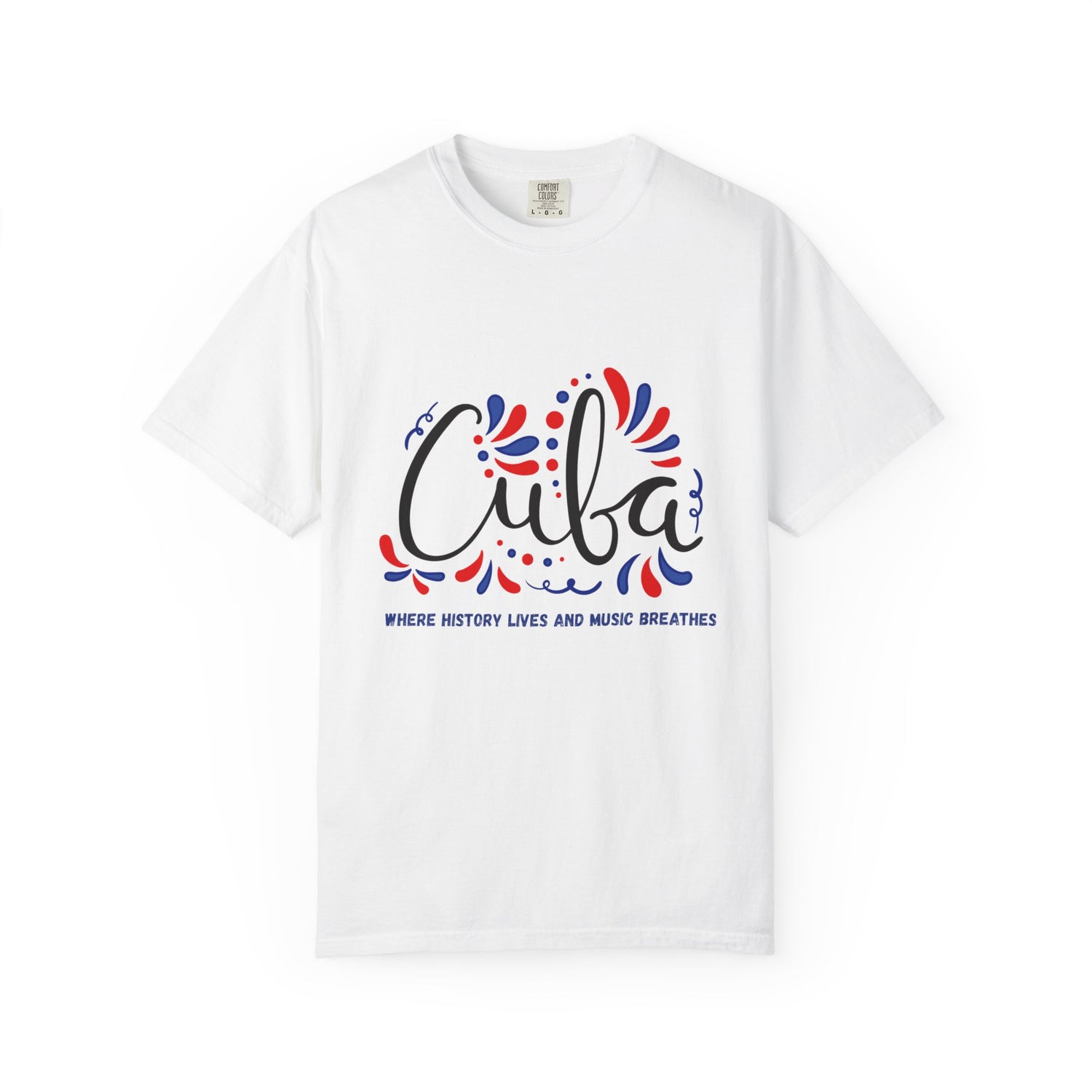 Cuba Music History Unisex Garment-Dyed T-Shirt