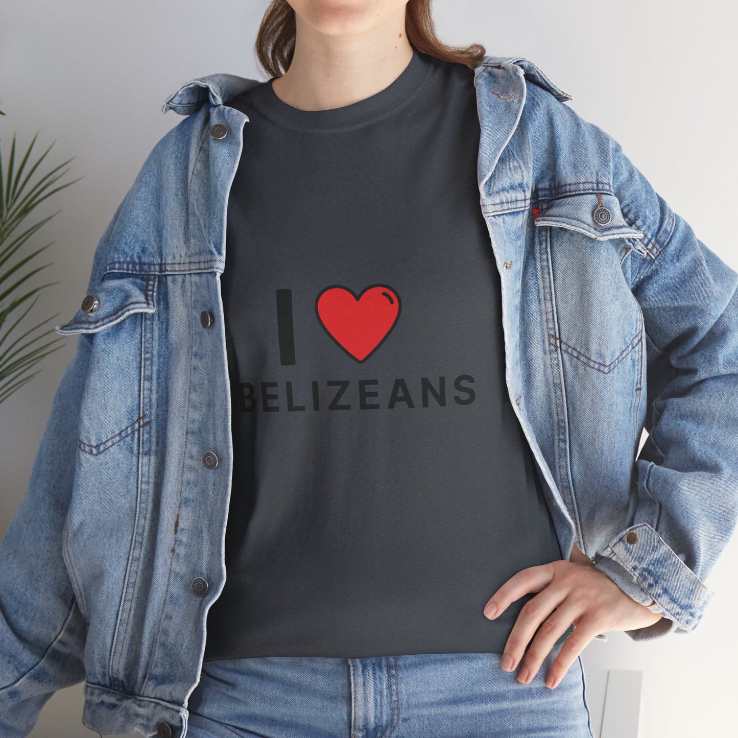 I Love Belizeans  Cotton T shirt