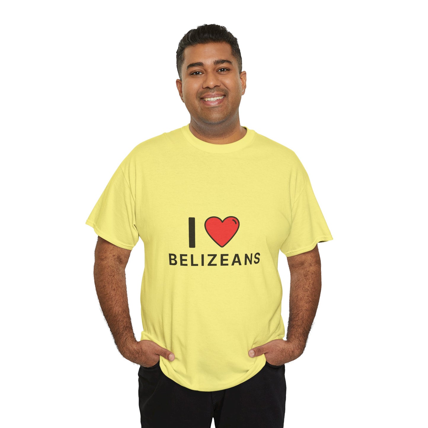 I Love Belizeans  Cotton T shirt