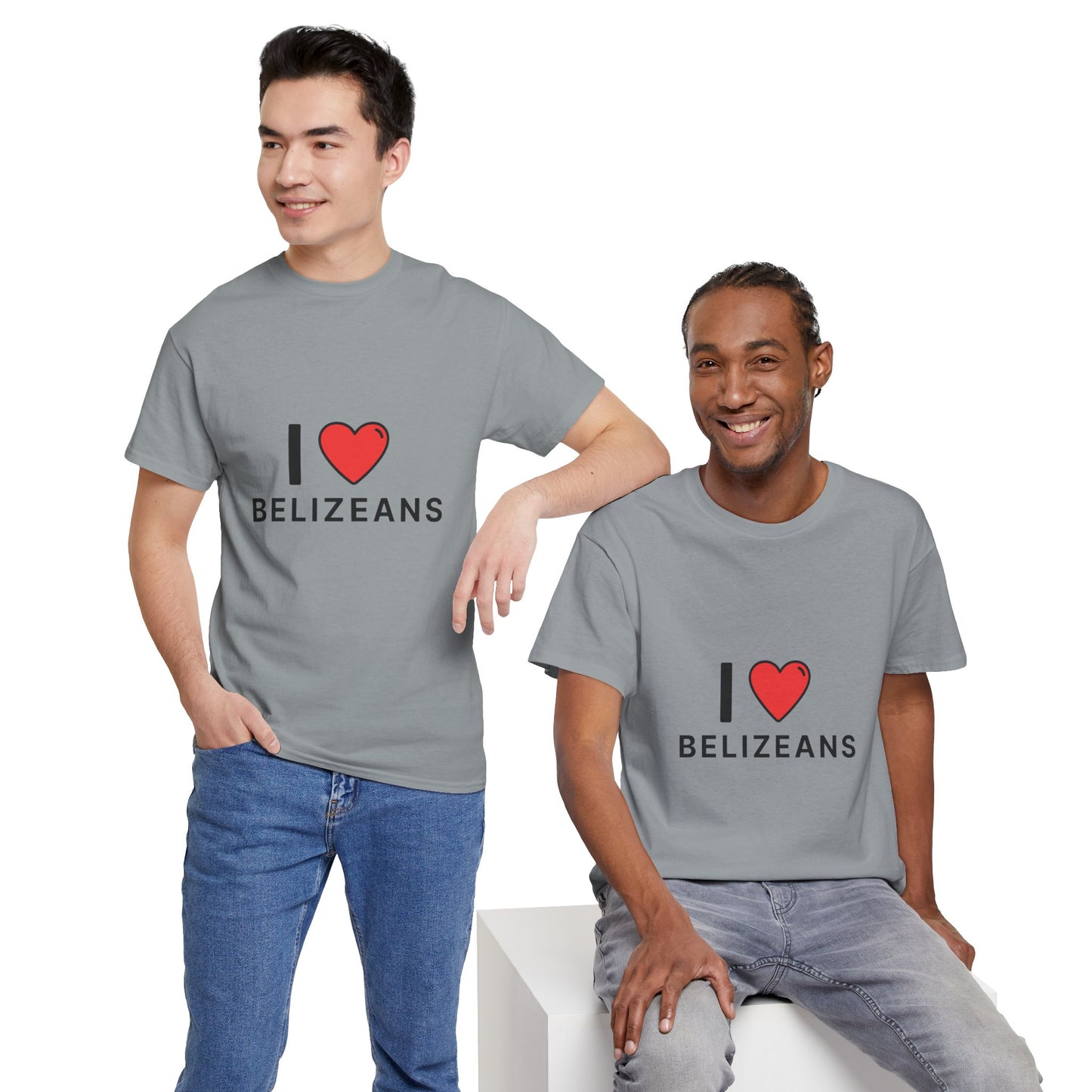I Love Belizeans  Cotton T shirt