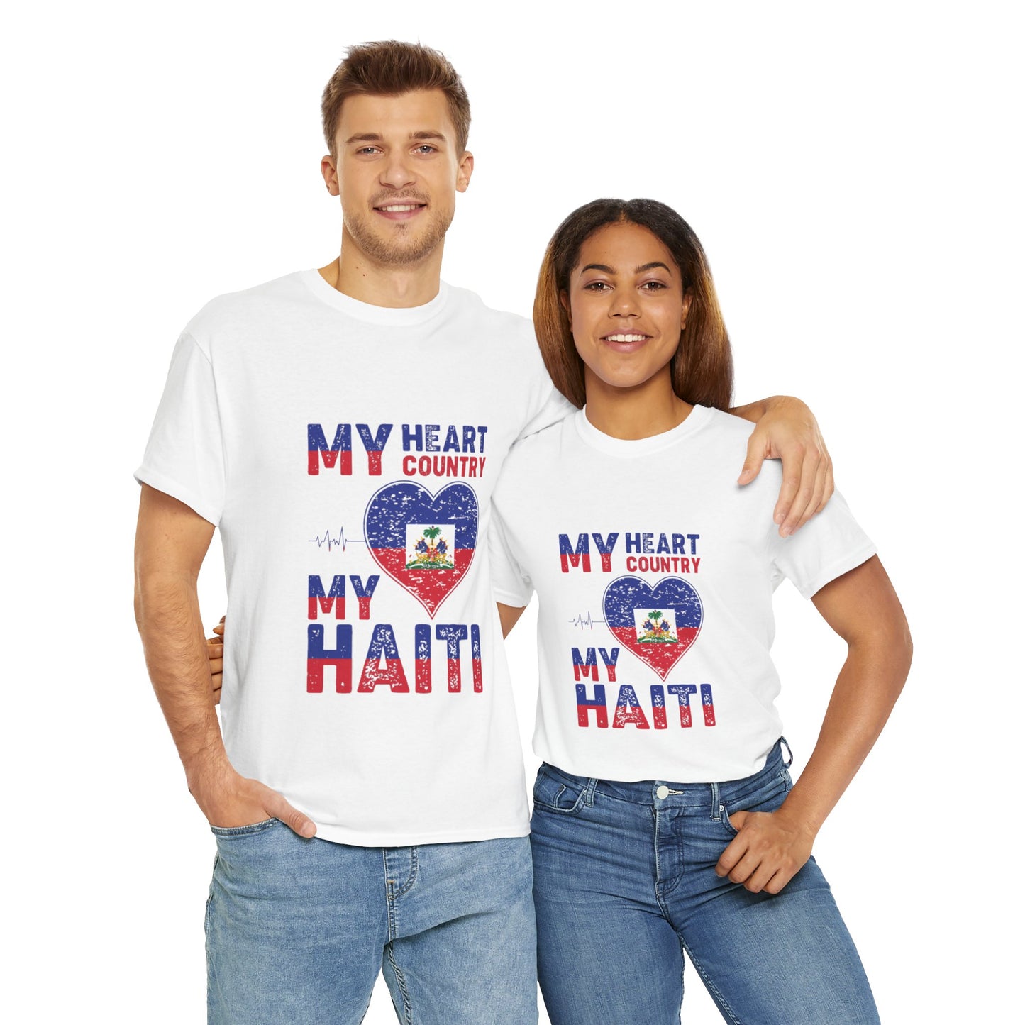 Mijn hart, mijn Haïti-liefde Klassiek T-shirt 