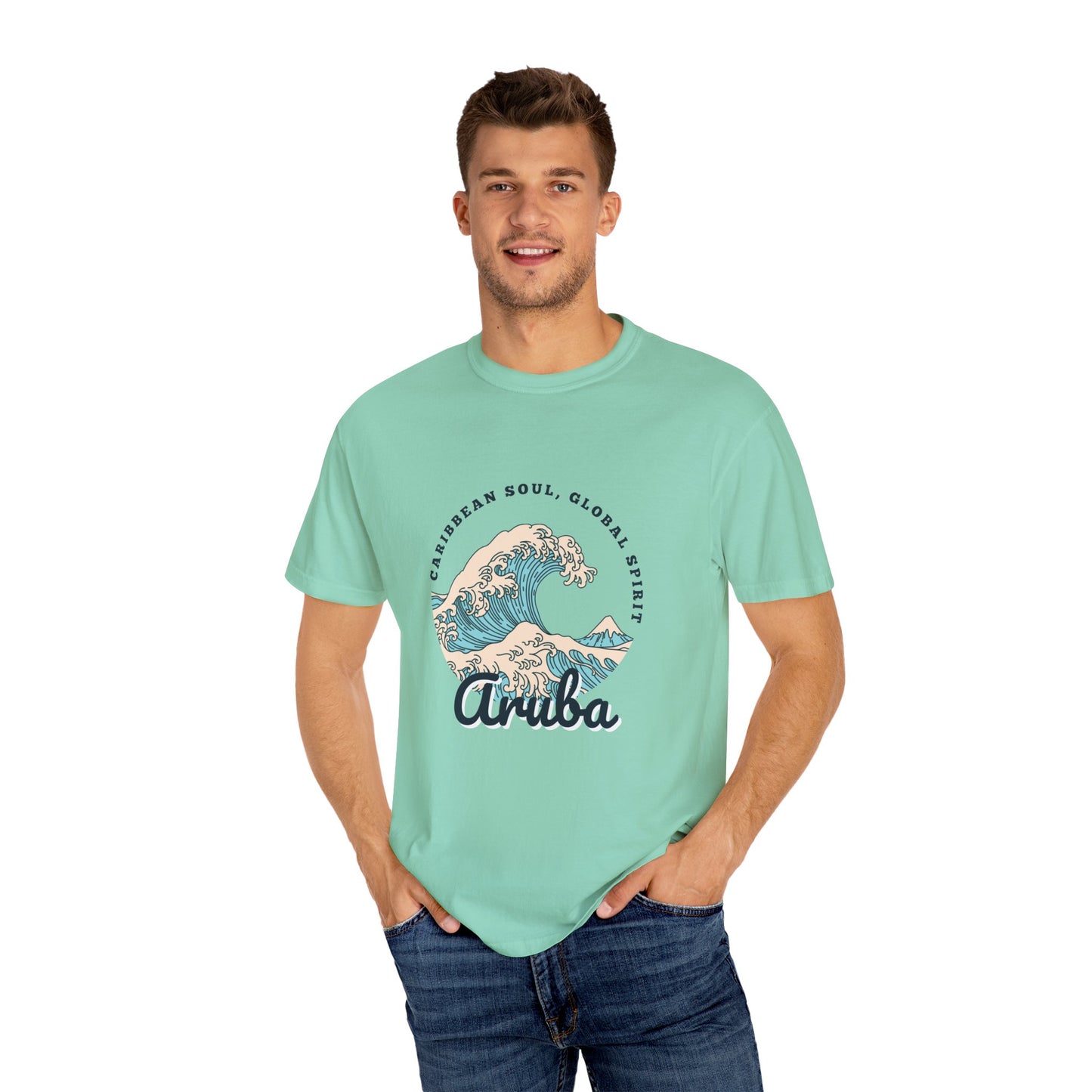 Caribbean Soul Unisex T-Shirt - Aruba Wave Design