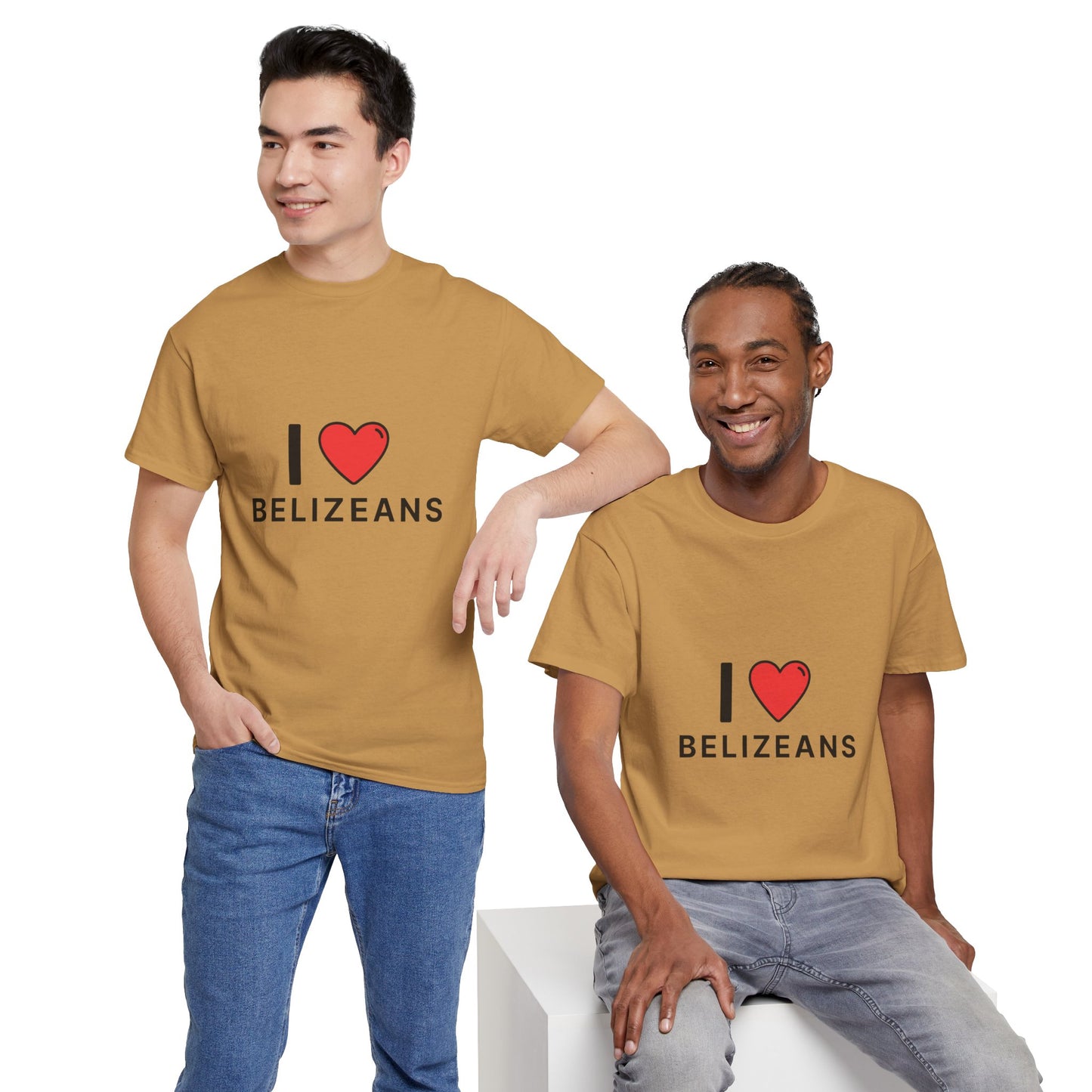 I Love Belizeans  Cotton T shirt