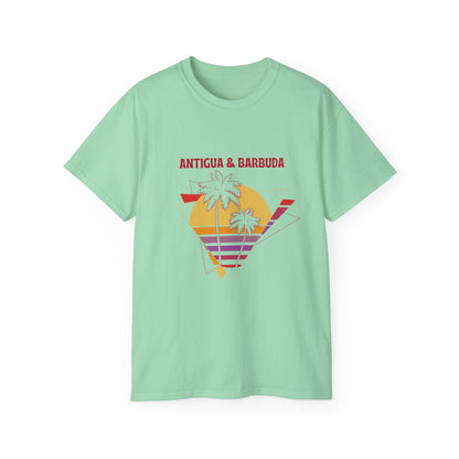Antigua & Barbuda Vintage Graphic | Unisex Ultra Cotton T-Shirt | Retro Summer Style