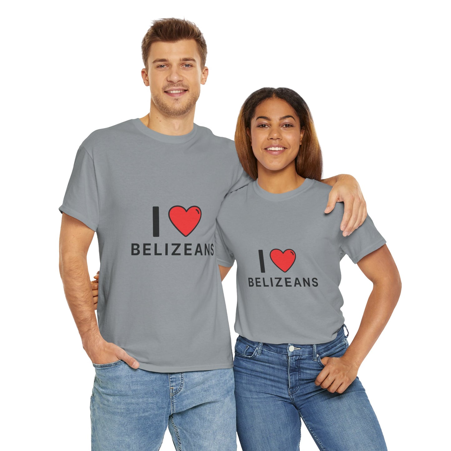 I Love Belizeans  Cotton T shirt