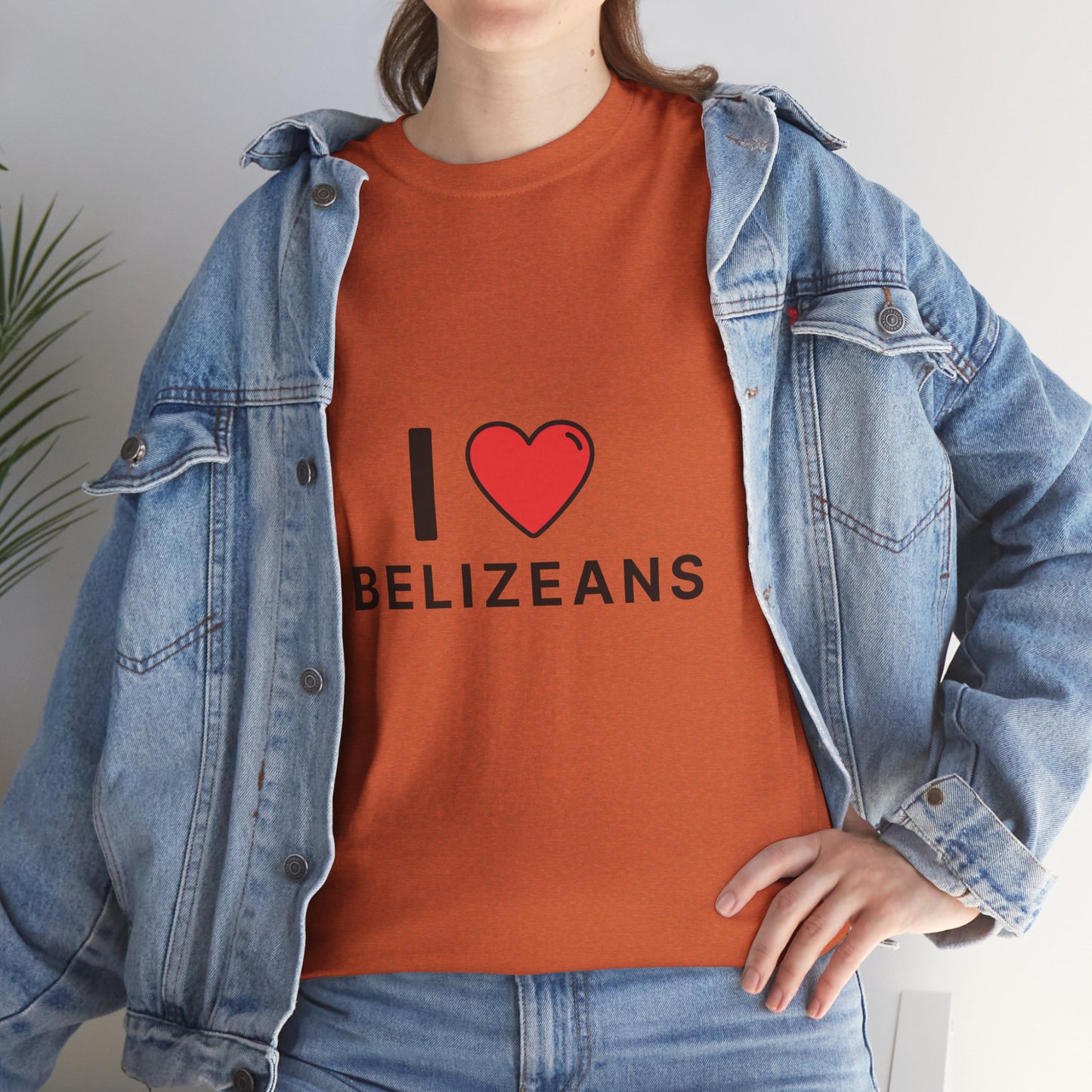 I Love Belizeans  Cotton T shirt