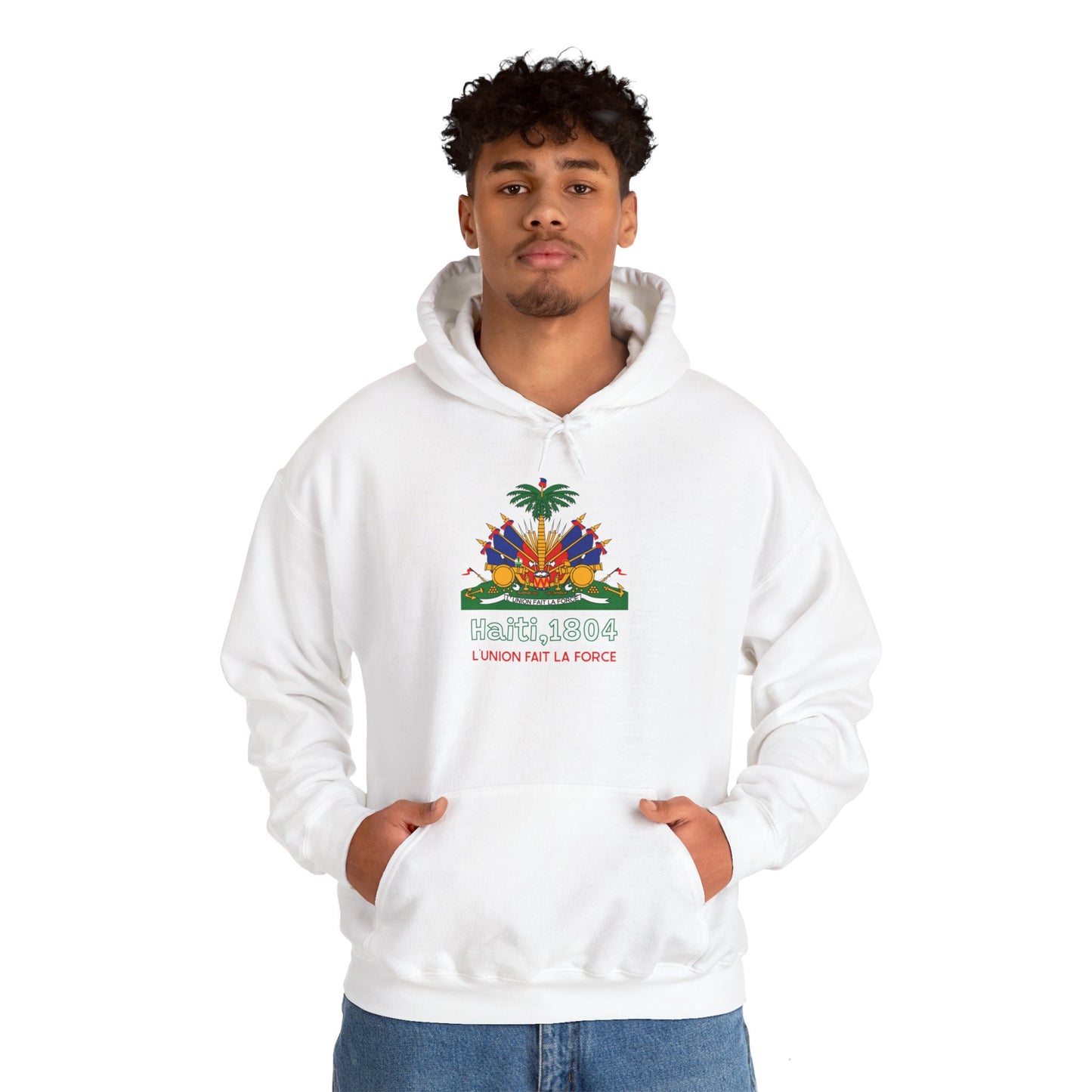 Haitian Flag Pullover Hoodie